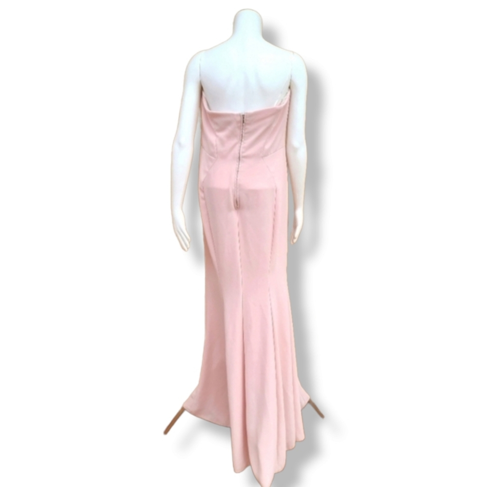 JILL STUART Academy Pink Strapless Floor Length Gown 12 Wedding Formal Dress - Picture 5 of 16